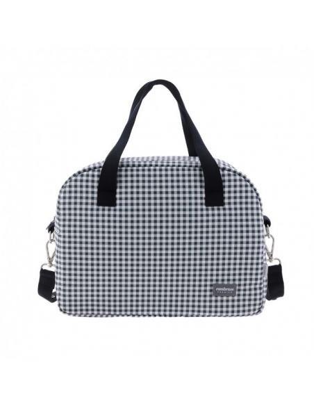 BOLSO MATERNAL PROME VICHY NEGRO CAMBRASS