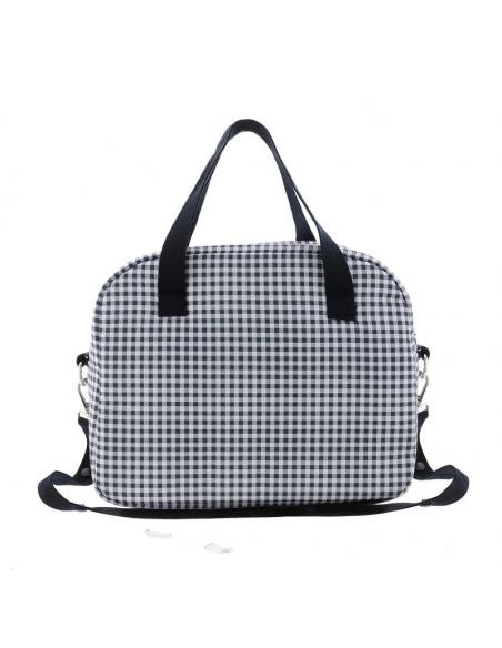 BOLSO MATERNAL PROME VICHY NEGRO CAMBRASS