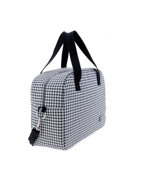 BOLSO MATERNAL PROME VICHY NEGRO CAMBRASS
