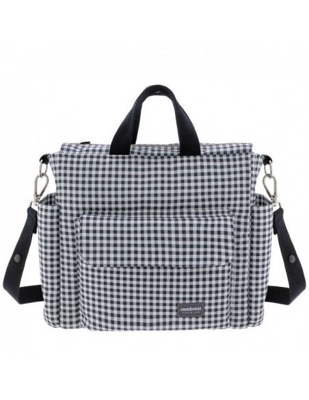 BOLSO MATERNAL PACK VICHY NEGRO CAMBRASS
