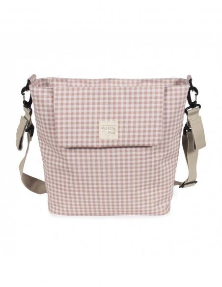 BOLSA CANASTILLA I LOVE VICHY ROSA WALKING MUM