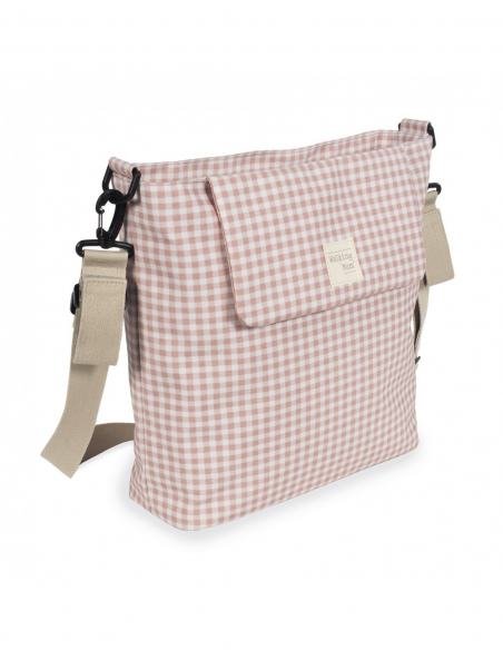 BOLSA CANASTILLA I LOVE VICHY ROSA WALKING MUM