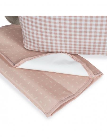 BOLSA CANASTILLA I LOVE VICHY ROSA WALKING MUM