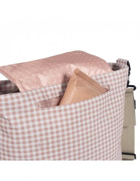 BOLSA CANASTILLA I LOVE VICHY ROSA WALKING MUM