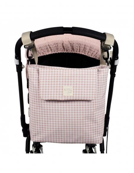 BOLSA CANASTILLA I LOVE VICHY ROSA WALKING MUM