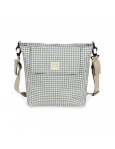 BOLSA CANASTILLA I LOVE VICHY VERDE WALKING MUM