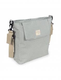 BOLSA CANASTILLA I LOVE VICHY VERDE WALKING MUM 2