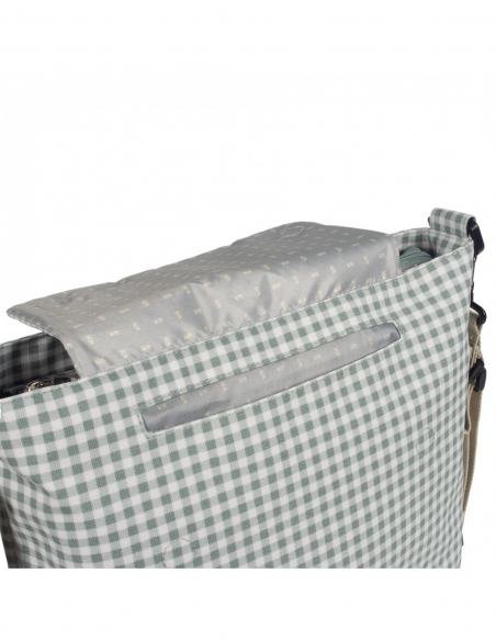 BOLSA CANASTILLA I LOVE VICHY VERDE WALKING MUM