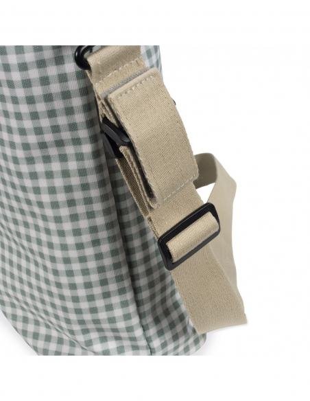 BOLSA CANASTILLA I LOVE VICHY VERDE WALKING MUM