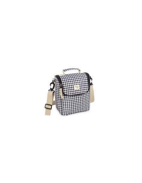 BOLSA TERMICA I LOVE VICHY NEGRO WALKING MUM