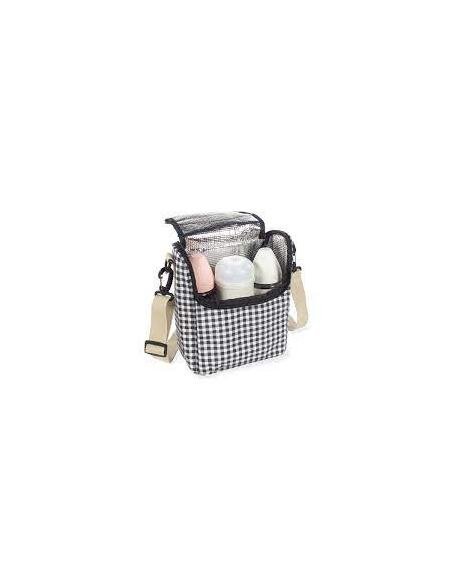 BOLSA TERMICA I LOVE VICHY NEGRO WALKING MUM