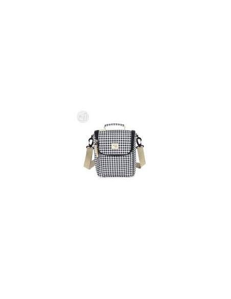 BOLSA TERMICA I LOVE VICHY NEGRO WALKING MUM