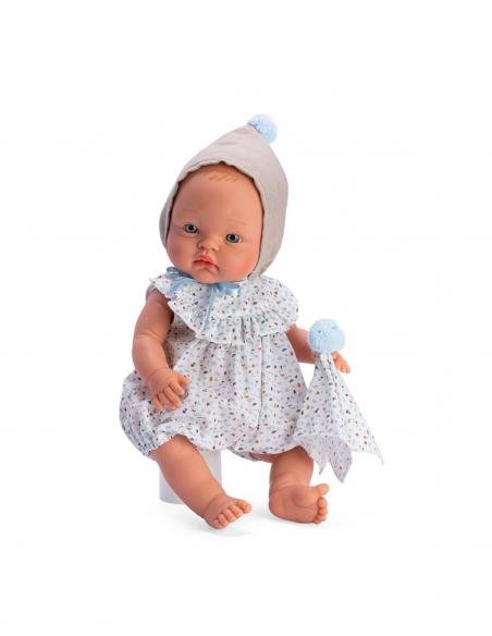 MUÑECA ALEX PELELE FORMAS COLORES CAPOTA CAMEL ASÍ