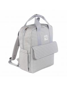 MOCHILA I LOVE VICHY GRIS WALKING MUM 2