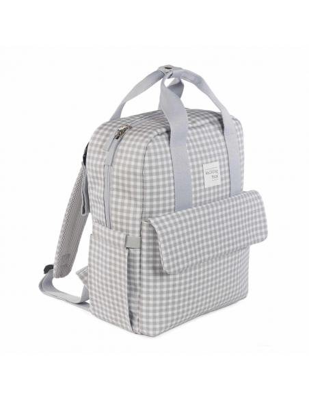 MOCHILA I LOVE VICHY GRIS WALKING MUM