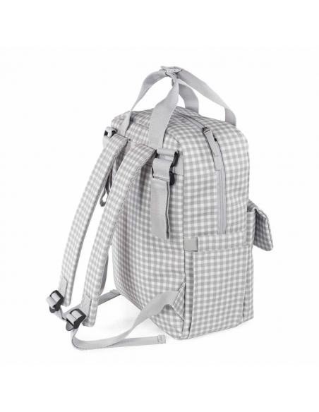 MOCHILA I LOVE VICHY GRIS WALKING MUM