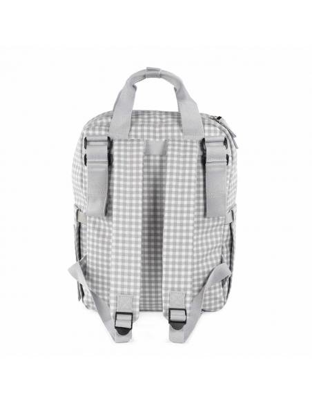 MOCHILA I LOVE VICHY GRIS WALKING MUM