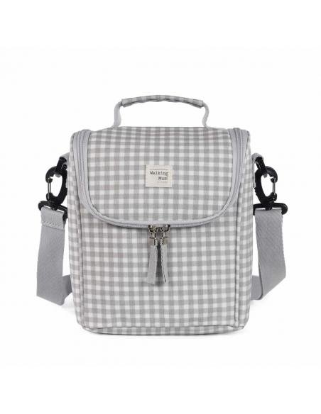 BOLSA TERMICA I LOVE VICHY GRIS WALING MUM