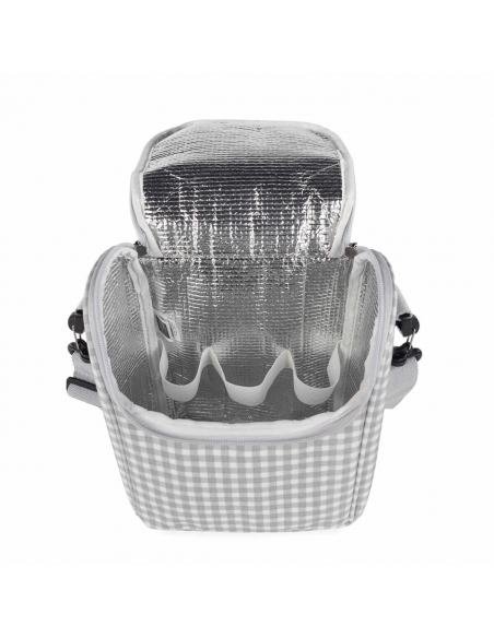 BOLSA TERMICA I LOVE VICHY GRIS WALING MUM