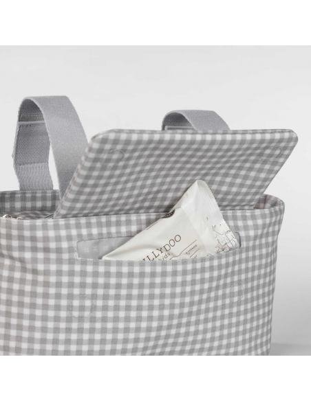 BOLSO ORGANIZADOR I LOVE VICHY GRIS WALKING MUM