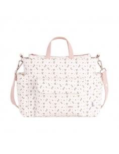 BOLSO MATERNAL PACK AURA BEIGE / FLORES CAMBRASS