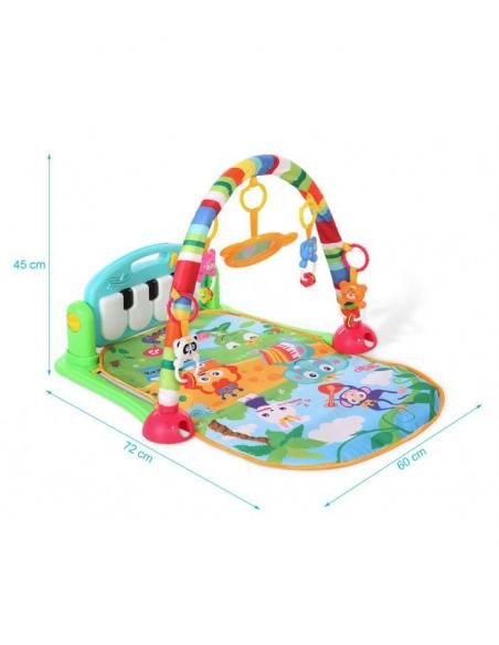 MANTITA DE ACTIVIDADES Y PIANO PATADITAS 2 EN 1 KIOKIDS