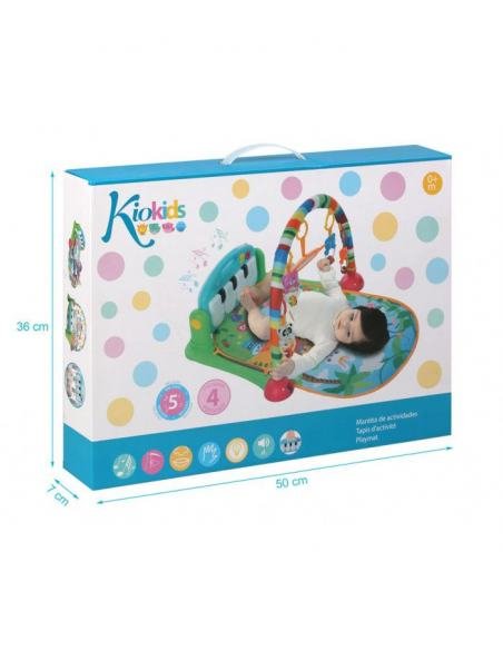 MANTITA DE ACTIVIDADES Y PIANO PATADITAS 2 EN 1 KIOKIDS