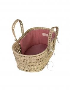 CAPAZO PQ HOJA PALMA MUSA ROSA PARA MUÑECOS DE 36-45 CM ASI