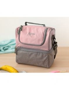 BOLSO TÉRMICO 2 COMPARTIMENTOS ROSA KIOKIDS 2