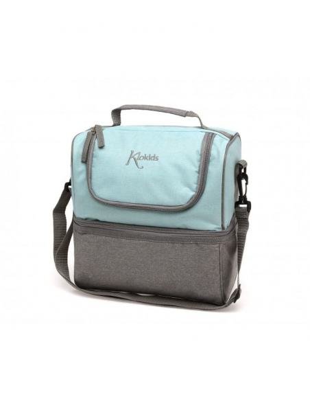BOLSO TÉRMICO 2 COMPARTIMENTOS AZUL KIOKIDS