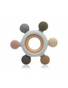 MORDEDOR MADERA Y SILICONA ESTRELLA +3 MESES KIOKIDS