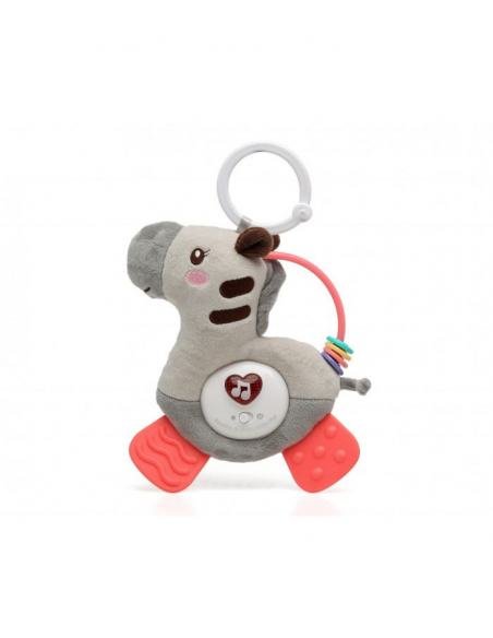 JUGUETE CEBRA COLGANTE PARA CUNA O COCHECITO CON MÚSICA KIOKIDS