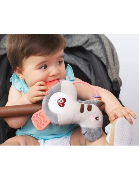 JUGUETE CEBRA COLGANTE PARA CUNA O COCHECITO CON MÚSICA KIOKIDS