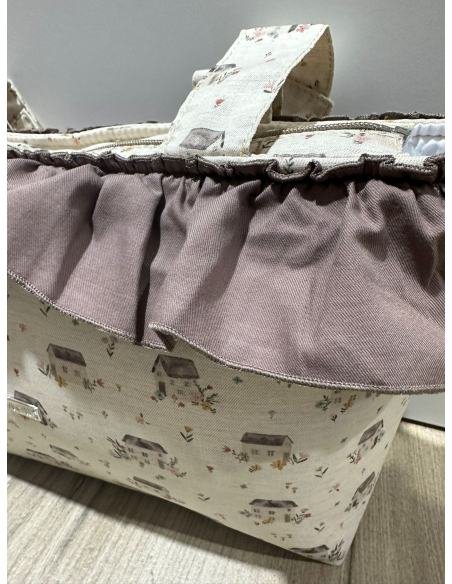 BOLSO ORGANIZADOR 854 MARRON ARTESANIA CHARI