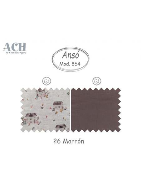 BOLSO ORGANIZADOR 854 MARRON ARTESANIA CHARI