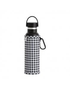 BOTELLA TÉRMICA 600 ML VICHY NEGRO RUNBÓTT