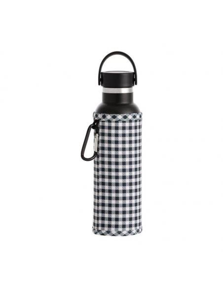 BOTELLA TÉRMICA 600 ML VICHY NEGRO RUNBÓTT