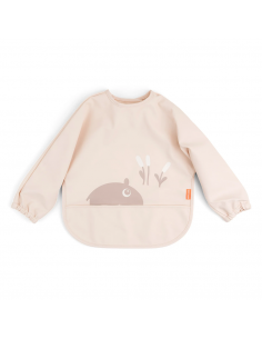 BABERO CON BOLSILLOS Y MANGAS ROSA DONE BY DEER