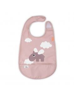 BABERO CON VELCRO -NUBES FELICES-POLVO DONE BY DEER