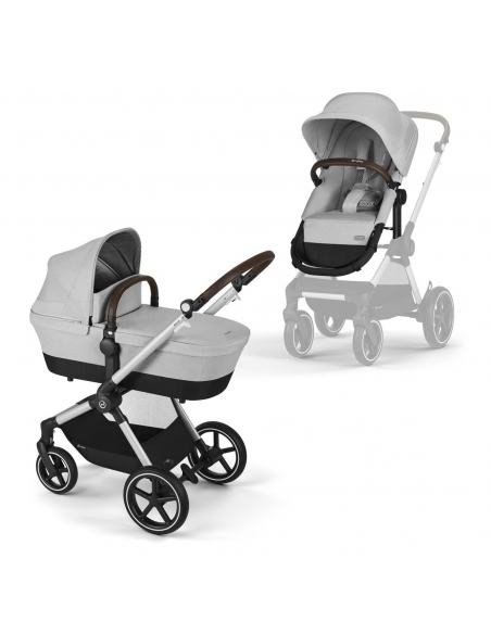 COCHECITO DOS PIEZAS EOS LUX LAVA GREY CYBEX