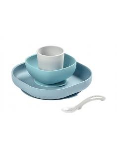 SET VAJILLA SILICONA 4 PIEZAS JUNGLE BÉABA
