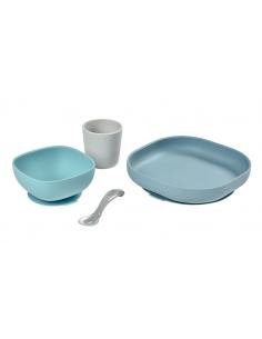 SET VAJILLA SILICONA 4 PIEZAS JUNGLE BÉABA 2