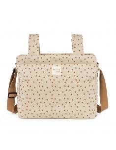 BOLSA CANASTILLA CORAZONES POPPY CANELA WALKING MUM 2