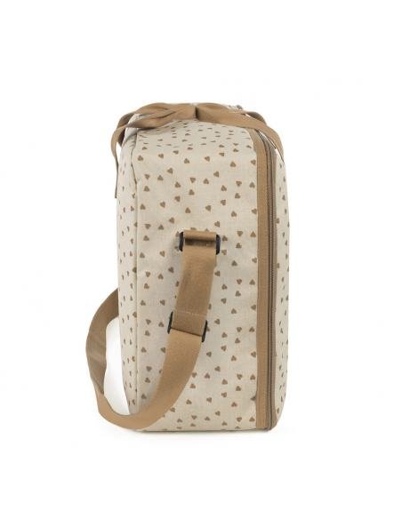 MALETA CORAZONES POPPY CANELA WALKING MUM