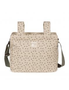 BOLSA CANASTILLA CORAZONES POPPY MUSGO WALKING MUM 2