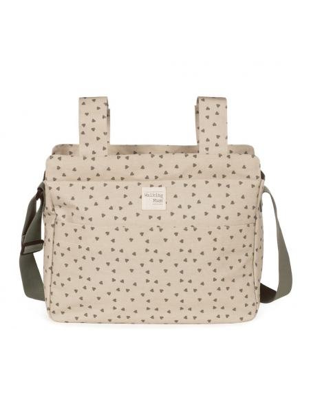 BOLSA CANASTILLA CORAZONES POPPY MUSGO WALKING MUM