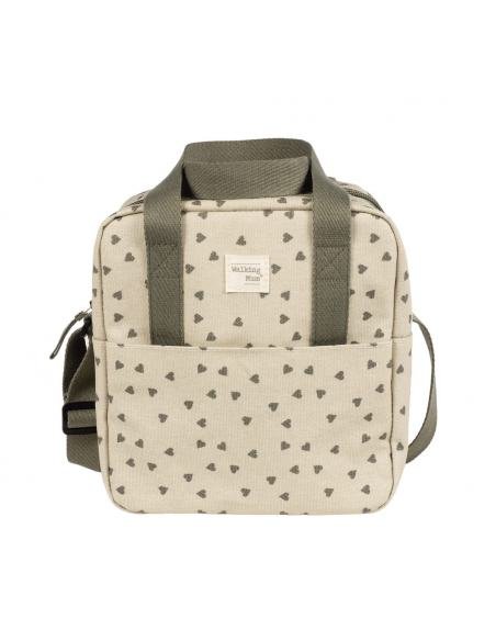 BOLSA TÉRMICA BIBERONES BEBÉS CORAZONES POPPY MUSGO WALKING MUM