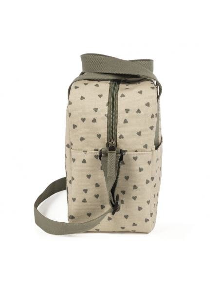 BOLSA TÉRMICA BIBERONES BEBÉS CORAZONES POPPY MUSGO WALKING MUM