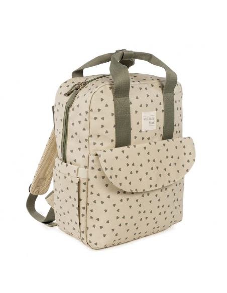 MOCHILA CORAZONES POPPY MUSGO WALKING MUM