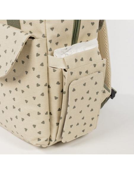 MOCHILA CORAZONES POPPY MUSGO WALKING MUM